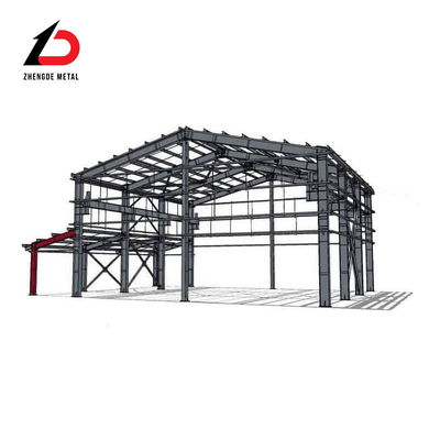 Q235 Edilizia prefabbricata Struttura in acciaio personalizzata S235 S275jr