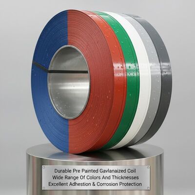 Coil galvanizzato preverniciato resistente in un'ampia gamma di colori e spessori con eccellente aderenza e protezione dalla corrosione