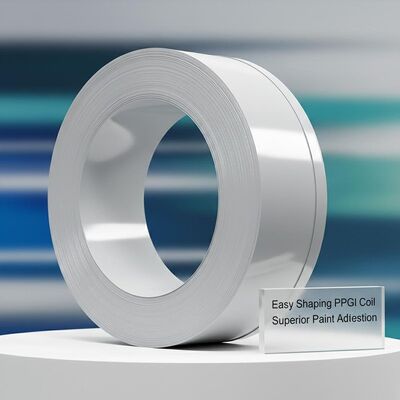 Coil in acciaio PPGI di facile modellazione con trattamento termico bruciato luminoso per un'adesione della vernice superiore e stabilità a lungo termine