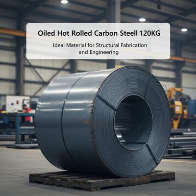 Coil di acciaio al carbonio laminato a caldo oliato 120 kg Materiale ideale per la fabbricazione e l'ingegneria strutturale