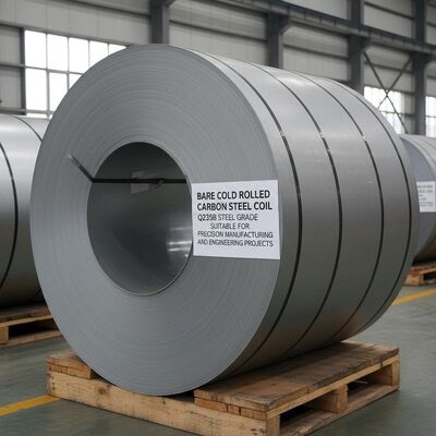 Coili di acciaio al carbonio laminato a freddo nudo di grado Q235B adatto a progetti di produzione e ingegneria di precisione