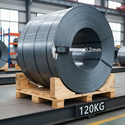 CIF bobina in acciaio al carbonio con tolleranza di spessore più o meno 0,2 mm e peso di 120 kg ideale per la fabbricazione pesante