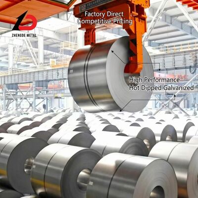 Z40 bobina di acciaio elettro-galvanizzato 0,25-1,5 mm 600-1250 mm Materiale di grado di costruzione con rivestimento da 40 g/m2