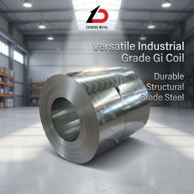 EN 10346 DX51D bobina di acciaio galvanizzato 0,4-3,0 mm 600-1500 mm qualità di formazione di serratura con rivestimento Z100-Z275