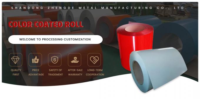 Ral Color PPGI Steel Coil PE SMP PVDF Metal Color Coated Coils 0