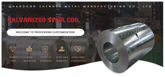 Coili di acciaio galvanizzato laminato a freddo di alta qualità ASTM per lamiere di copertura in ferro metallico 0