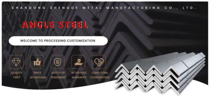 Bar angolare in acciaio al carbonio laminato a caldo ASTM A36 A53 Q235 Q345 Lunghezza personalizzata 0
