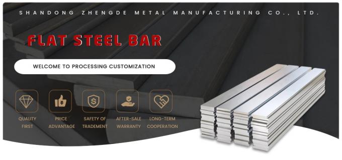AISI DIN Bar piatta in acciaio ad alto tenore di carbonio OEM 5 mm in acciaio mite con ESR SKD61 0