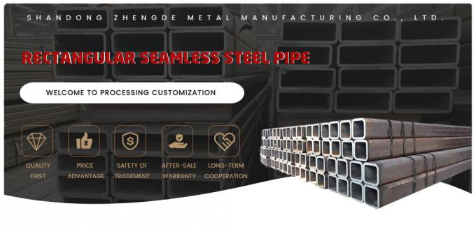Garanzia di qualità S550q, S620q, S690q Q195, Q215, Q235A, Q235B Tubo di acciaio senza cuciture rettangolare con fabbrica di energia professionale 0