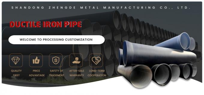 80mm 100mm Professionale ISO2531 En 545 En 598 Tyton K9 K8 K7 Push-in Joint Centrifugal Casting Ductile Iron Pipe 0