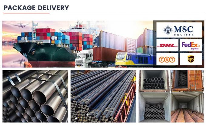 Tubi in acciaio saldato per l'automotive 6m 12m Dimensione su misura Q235b 10