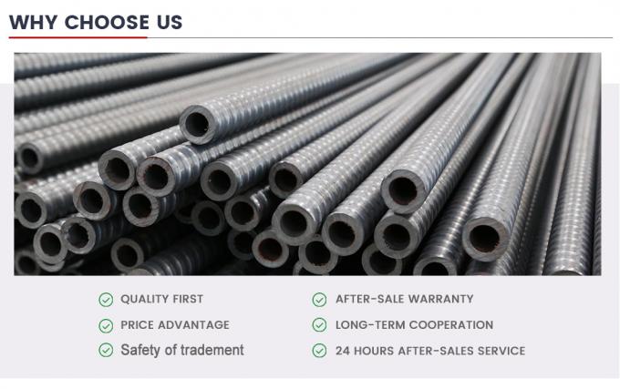 Customized Size 3/8′′ Full Threaded Steel Self Drilling Rock Bolt / Hollow Anchor Bar / Anchor Rods